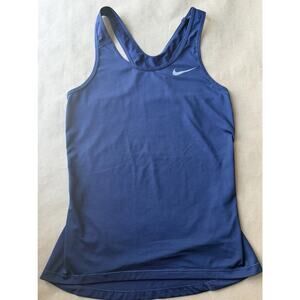 Nike Women's Dri Fit Small Blue Racerback Tank Top Athletic Workout Running